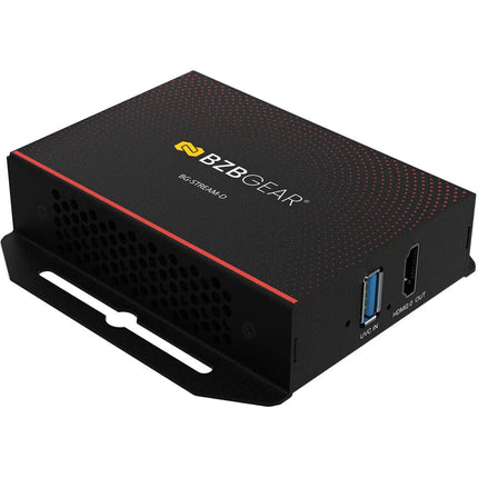 BZBGEAR BG-STREAM-D Decodificador IP a HDMI 4K60 PoE Metal compacto