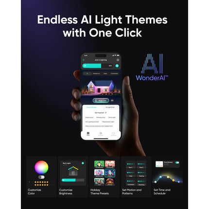eufy Security E22 Luces Permanentes Exterior 100 pies 90 Lúmenes Diseñado para Alexa