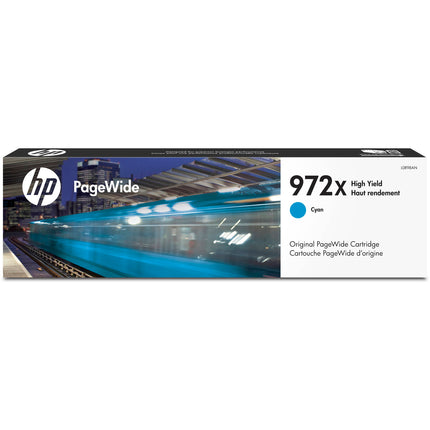 Cartucho Original HP 972X Cian para Impresoras PageWide Pro 7000 Páginas