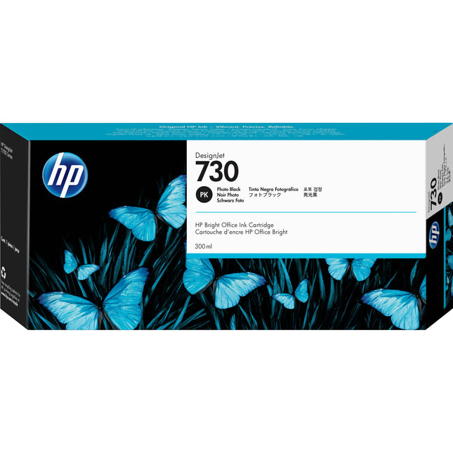 Cartucho de Tinta Foto Negro HP 730 300mL para Impresora DesignJet T1700