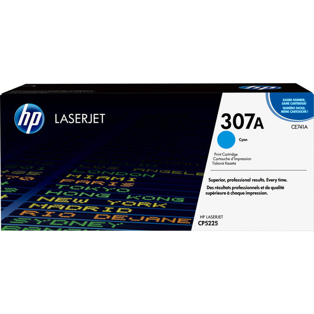HP 307A Toner Cyan Cartucho Láser para CP5225n CP5225dn 7300 páginas