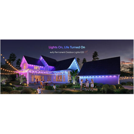 eufy Security E22 Luces Permanentes Exteriores 50 pies 90 lúmenes IP65