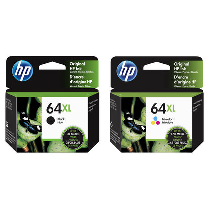 HP 64XL Kit Cartuchos de Tinta 4 Colores para Impresoras ENVY y Tango