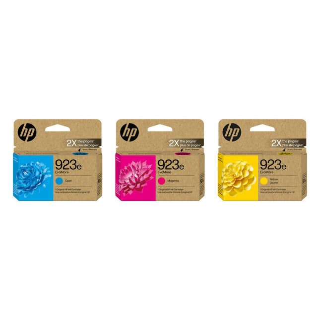 Cartucho de tinta HP 923e EvoMore 3 colores para OfficeJet Pro 8135e 8139e