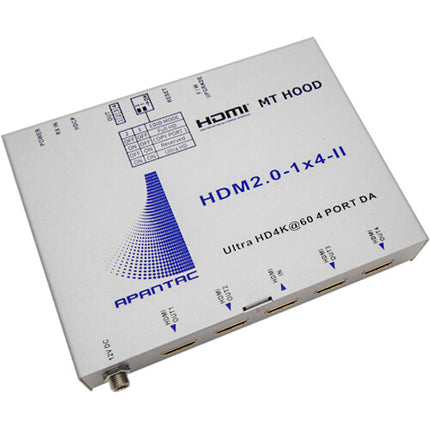 Apantac 1x2 HDMI 2.0 Amplificador y Divisor UHD 4K60 con EDID y Alcance 10 m