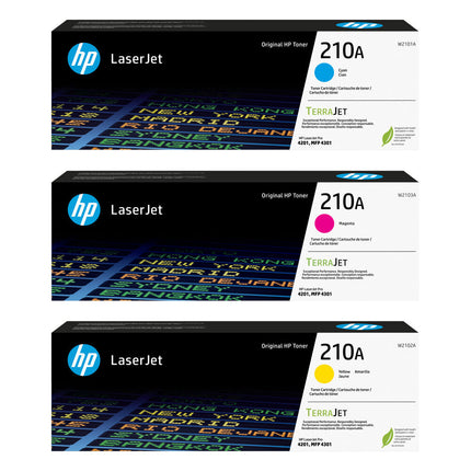 HP 210A 3-Color Cartucho de Tóner Original para LaserJet Pro MFP 4301 y 4201