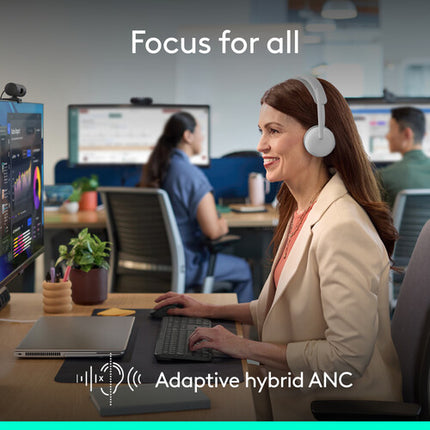 Logitech Zone Wireless 2 ES Auriculares Bluetooth 40mm Cancelación Activa y Estuche