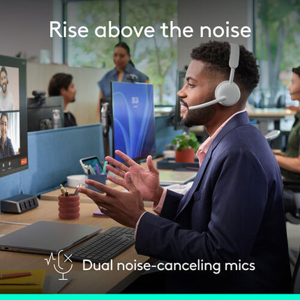 Logitech Zone Wireless 2 ES Auriculares Bluetooth 40mm Cancelación Activa y Estuche
