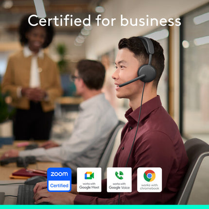 Logitech Zone Wired 2 Auriculares con Cancelación Activa y USB-C