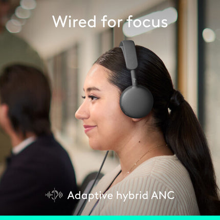 Logitech Zone Wired 2 Auriculares con Cancelación Activa y USB-C
