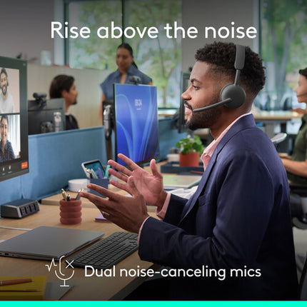Logitech Zone Wireless 2 ES Auriculares Bluetooth con ANC y 20h batería
