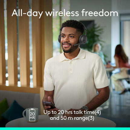 Logitech Zone Wireless 2 ES Auriculares Bluetooth 40mm 20h Batería Graphite