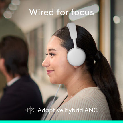 Logitech Zone Wired 2 Auriculares para Negocios Cancelación Activa ANC Mics Dual USB-C