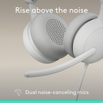 Logitech Zone Wired 2 Auriculares para Negocios Cancelación Activa ANC Mics Dual USB-C