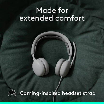 Logitech Zone Wired 2 Auriculares para Negocios Cancelación Activa ANC Mics Dual USB-C