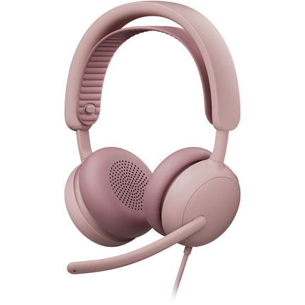 Logitech Zone Wired 2 Auriculares para Negocios 40mm Cancelación Activa Rosa