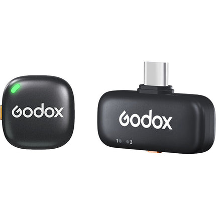 Godox C01 Sistema de Micrófono Inalámbrico USB-C para Móviles 656 ft y 9 Horas de Uso
