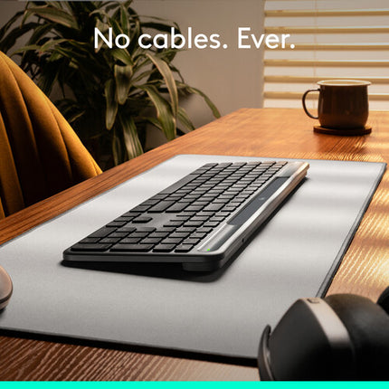 Logitech Signature Slim Solar+ Teclado inalámbrico y Ratón MX Master 4 8000 dpi Bluetooth Negro
