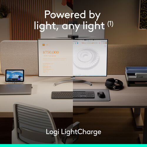 Logitech Signature Slim Solar+ Teclado Inalámbrico Bluetooth LE Batería 4 Meses