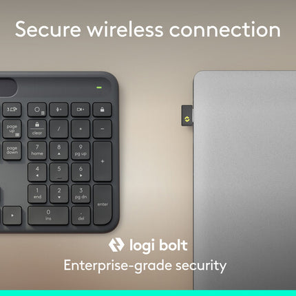 Logitech Signature Slim Solar+ Teclado Inalámbrico Bluetooth LE Batería 4 Meses