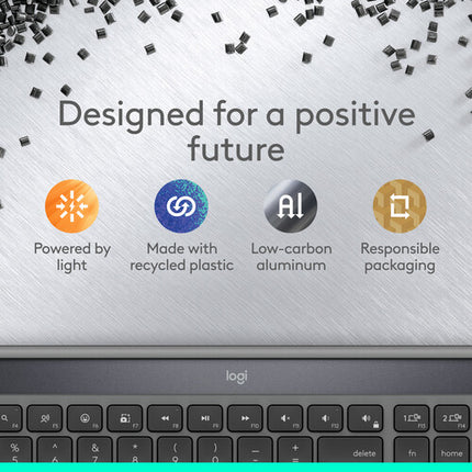 Logitech Signature Slim Solar+ Teclado inalámbrico para Mac con carga solar y Bluetooth LE