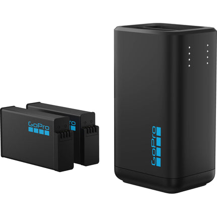 GoPro Dual-Battery Charger para MAX2 con 2 baterías Enduro 1960mAh USB-C