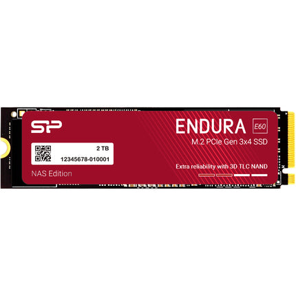 Silicon Power Endura E60 SSD NAS Interno M.2 2TB PCIe 3.0 2200MB/s de lectura