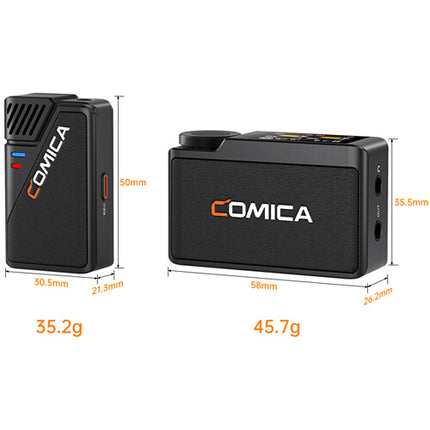 Comica Audio BooMax Sistema Micrófono Inalámbrico 2 Personas 32GB 20H Batería