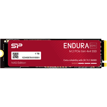 Silicon Power 1TB Endura ED90 SSD NAS Interno NVMe PCIe 4.0 M.2 2280 5000 MB/s lectura 4800 MB/s escritura