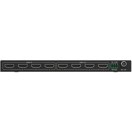 BZBGEAR 4x4 UHD 4K HDMI Matriz con 4 entradas y 4 salidas y Control Remoto
