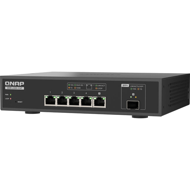 QNAP QSW-L3205-1C4T-US Switch de Red Gestionado 4 Puertos 10G 100 Gb/s