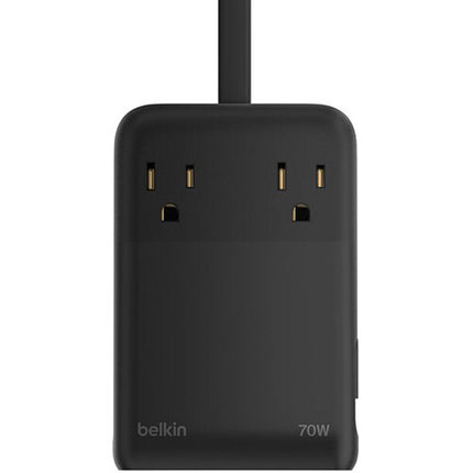 Belkin 2-Outlet Charging Station estación de carga 2 AC 3 USB 70W