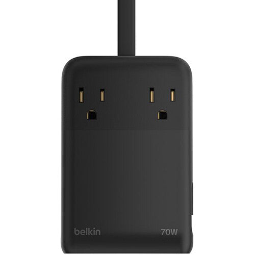 Belkin 2-Outlet Charging Station estación de carga 2 AC 3 USB 70W