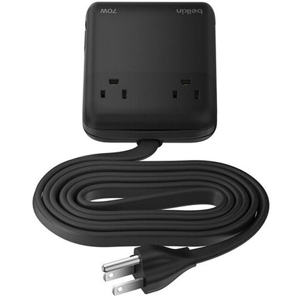 Belkin 2-Outlet Charging Station estación de carga 2 AC 3 USB 70W