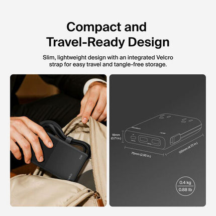 Belkin 2-Outlet Charging Station estación de carga 2 AC 3 USB 70W