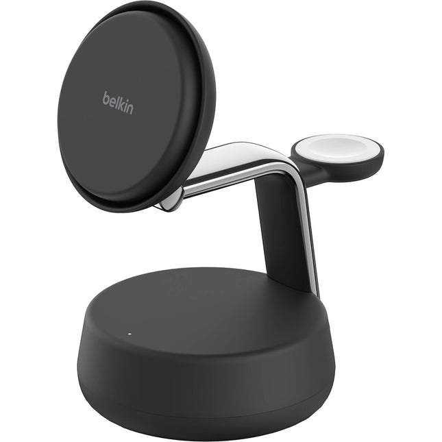 Belkin UltraCharge Pro Base de Carga Magnética 3 en 1 25W Qi2 con Cable USB-C y Adaptador 45W