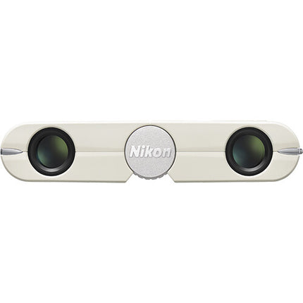 Nikon 4x10D Prismáticos de Bolsillo Blanco Marfil 10° Campo Visión 3.9' Enfoque Cercano