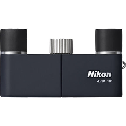 Nikon 4x10D Binoculares Compactos 10° Campo de Visión y 3.9' Enfoque Cercano