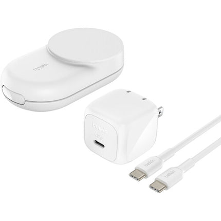 Belkin UltraCharge Cargador Inalámbrico Plegable Qi2 25W Blanco