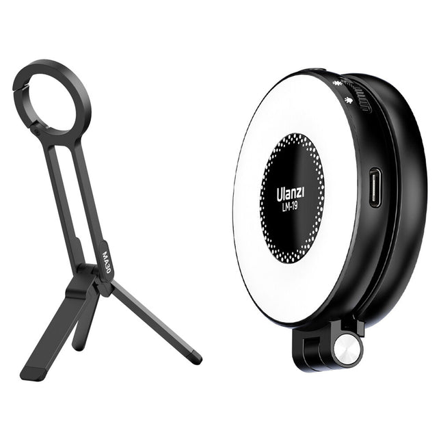 Tripode para móvil Ulanzi MA30 con luz LED MagSafe LM19 ajustable 2800-8500K