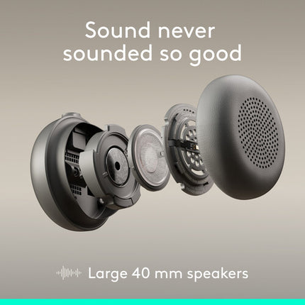Logitech Zone Wired 2 Auriculares con Cancelación Activa y Micrófonos Dual USB-C