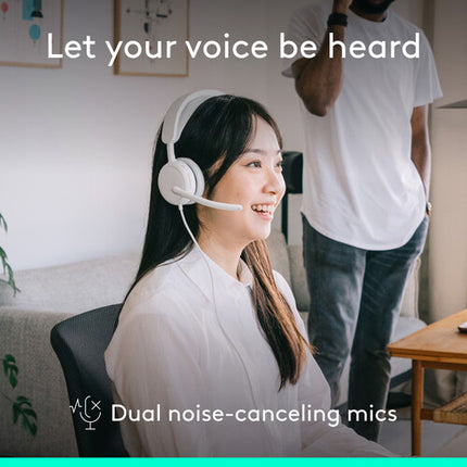 Logitech Zone Wired 2 Auriculares con Cancelación Activa de Ruido 40mm USB-C