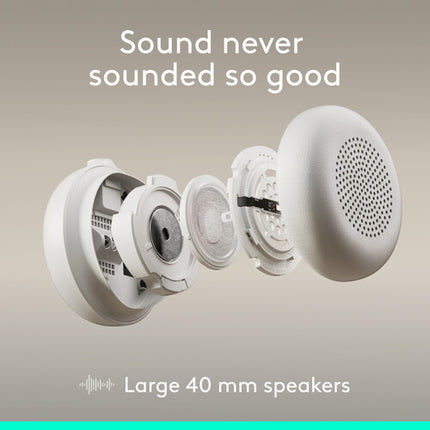 Logitech Zone Wired 2 Auriculares con Cancelación Activa de Ruido 40mm USB-C