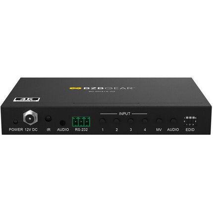 BZBGEAR Switcher HDMI 4x1 UHD 4K30 Multivisor con Control Remoto