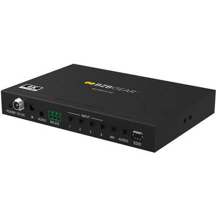 BZBGEAR Switcher HDMI 4x1 UHD 4K30 Multivisor con Control Remoto