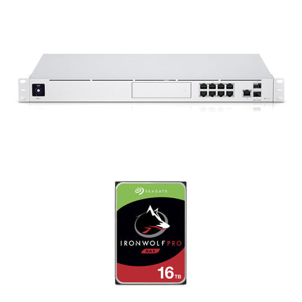 Ubiquiti UniFi Dream Machine Pro 16TB HDD 7200 rpm NAS 8 Puertos Gigabit