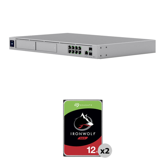 Ubiquiti 24TB UniFi Dream Machine Pro Max Router NAS 7200 rpm 8 Puertos LAN