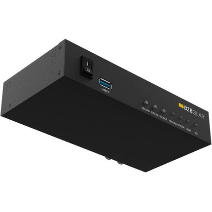 BZBGEAR BG-STREAM-DE Codificador Decodificador Grabador SDI HDMI UHD 4K60 USB 3.0