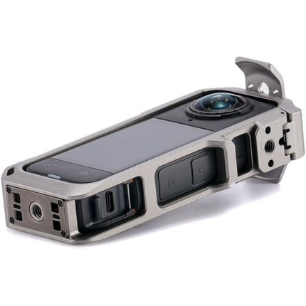 Tilta Full Cage para Cámara Insta360 X5 8K con Soporte Giratorio Titanium Gray