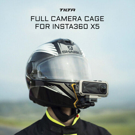 Tilta Full Cage para Cámara Insta360 X5 8K con Soporte Giratorio Titanium Gray